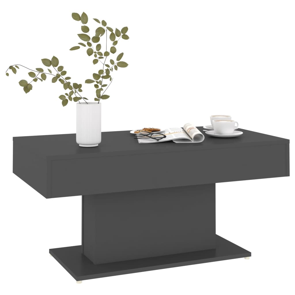 

vidaXL Salontafel 96x50x45 cm spaanplaat grijs