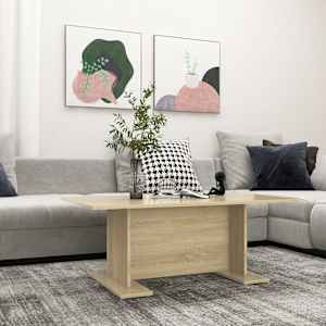 Klubska mizica sonoma hrast 103,5x60x40 cm iverna plošča