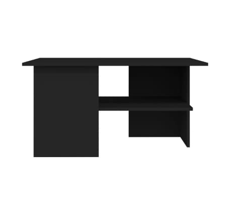 vidaXL S&oacute;fabor&eth; Svartur 90x60x46,5 Samsettur Vi&eth;ur