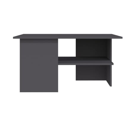 vidaXL Table basse gris 90x60x46,5 cm bois d'ing&eacute;nierie