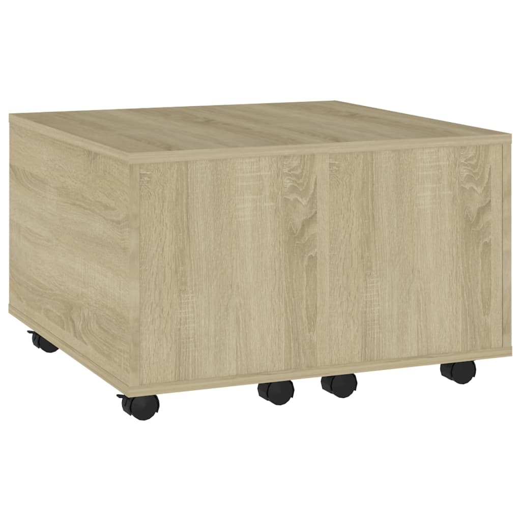 

vidaXL Salontafel 60x60x30 cm spaanplaat sonoma eikenkleurig