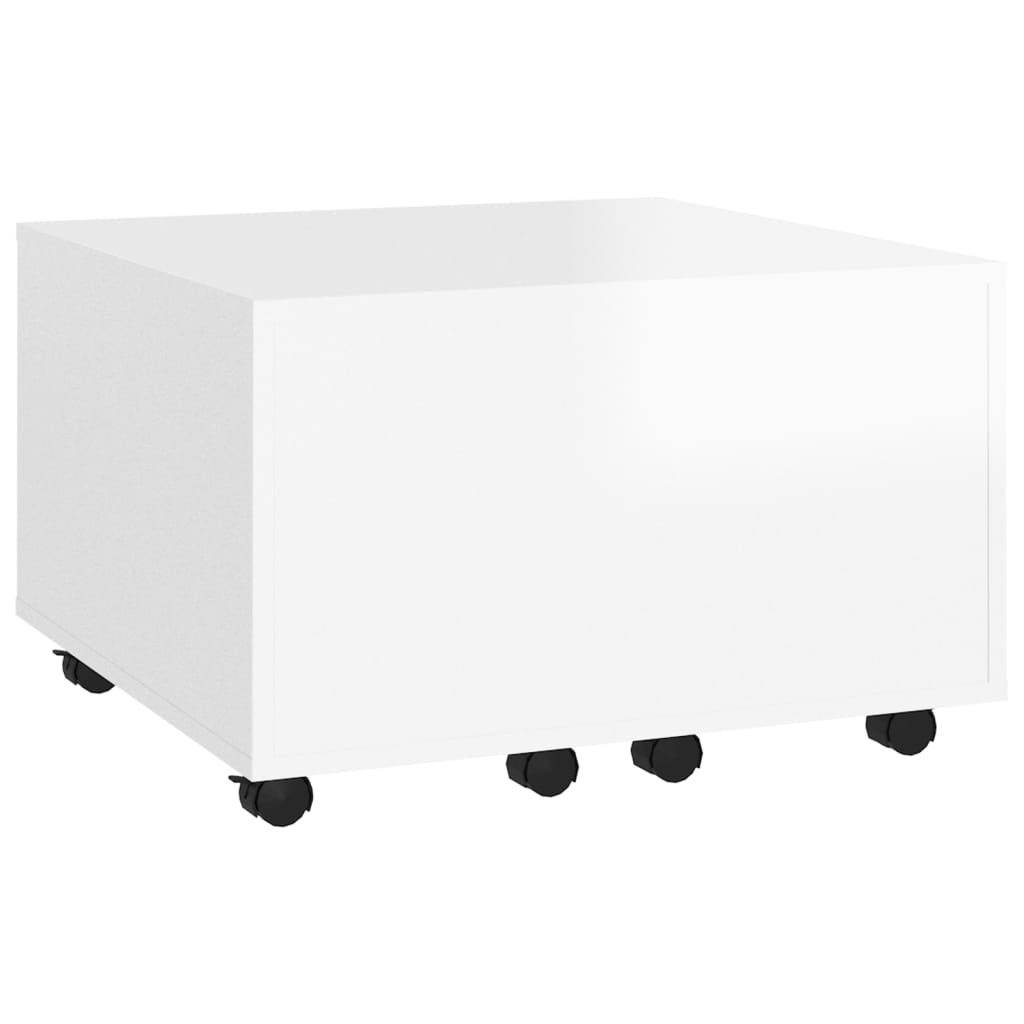 

vidaXL Salontafel 60x60x38 cm spaanplaat hoogglans wit