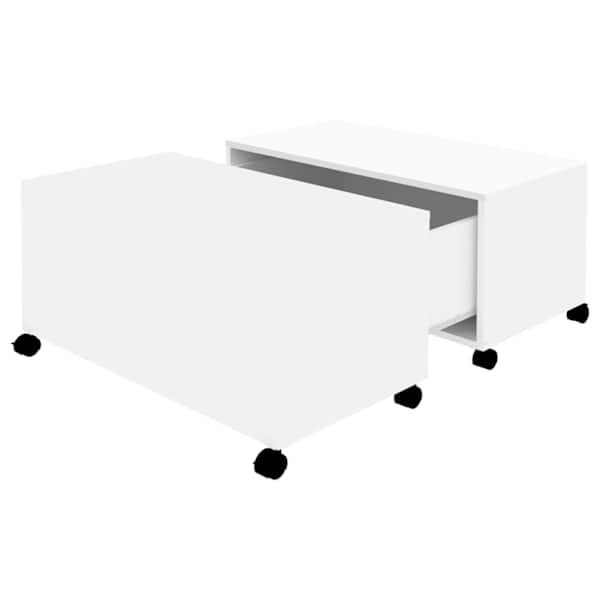 vidaXL kohvilaud, valge, 75 x 75 x 38 cm, puitlaastplaat