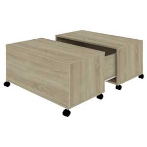 Konferenční stolek dub sonoma 75 x 75 x 38 cm dřevotříska - obrázek 2