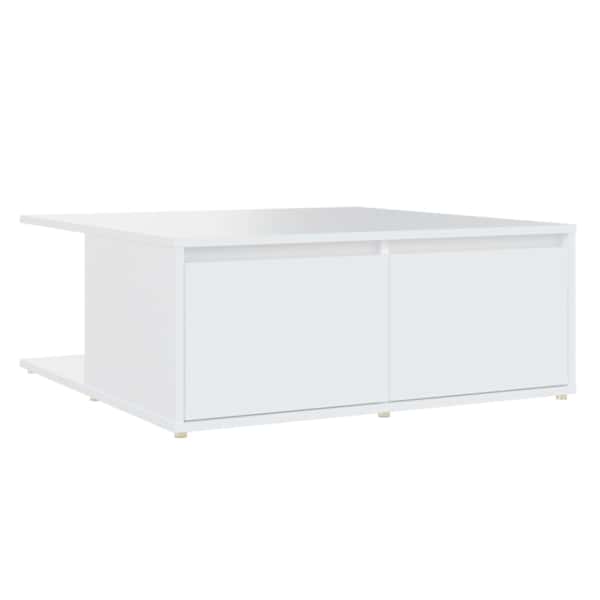 vidaXL kohvilaud, valge, 80 x 80 x 31 cm, tehispuit