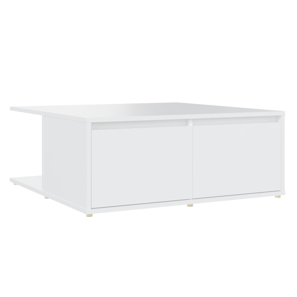 vidaXL Konferenční stolek bílý 80 x 80 x 31 cm dřevotříska