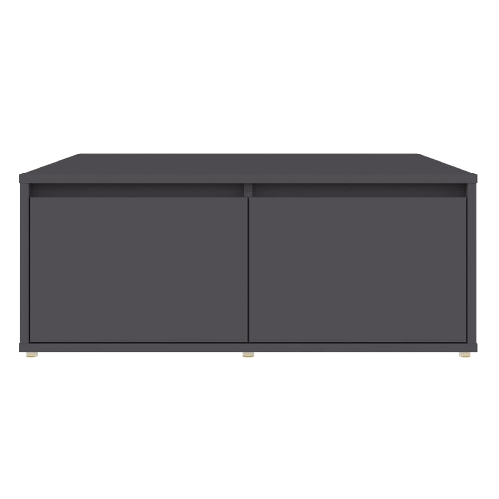 vidaXL Coffee Table Gray 31.5"x31.5"x12.2" Chipboard