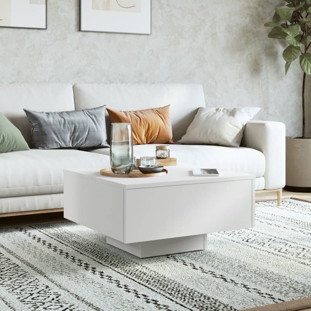 

vidaXL Salontafel 60x60x31,5 cm spaanplaat wit