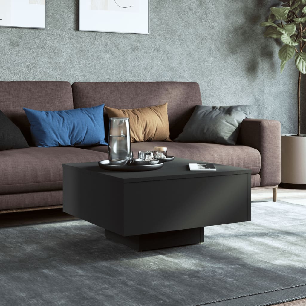

vidaXL Salontafel 60x60x31,5 cm spaanplaat zwart