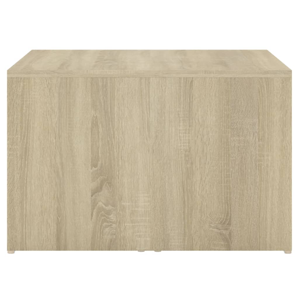 

vidaXL 3-delige Salontafelset 60x60x38 cm wit en sonoma eikenkleurig