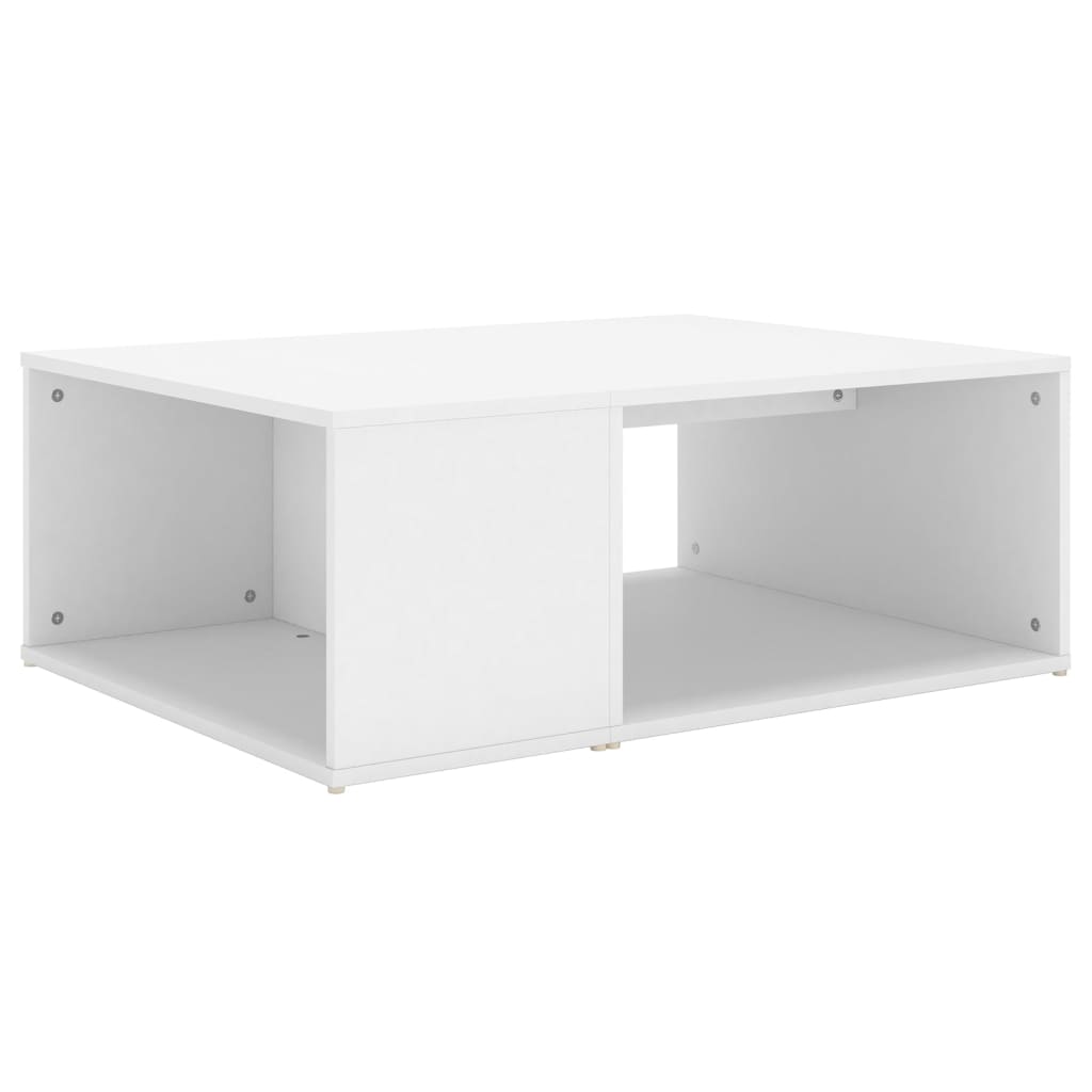 

vidaXL Coffee Table White 35.4"x26.4"x13" Chipboard