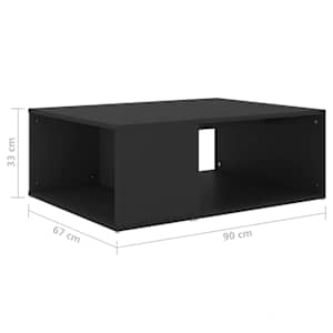 Konferenční stolek bílý 90 x 67 x 33 cm kompozitní dřevo - obrázek 6