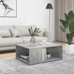 Konferenční stolek betonově šedý 90x67x33 cm kompozitní dřevo - obrázek 1