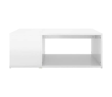 vidaXL Salongbord h&oslash;yglans hvit 90x67x33 cm konstruert tre