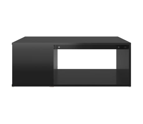 vidaXL Coffee Table High Gloss Black 90x67x33 cm Engineered Wood