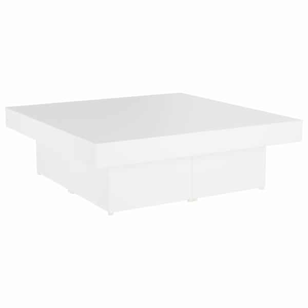 vidaXL kohvilaud, valge, 90x90x28 cm tehispuit