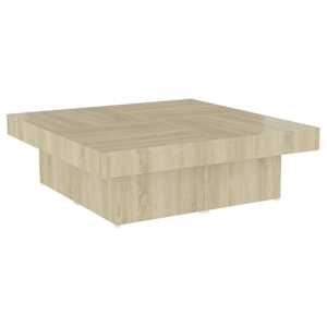 Konferenční stolek dub sonoma 90 x 90 x 28 cm dřevotříska - obrázek 2