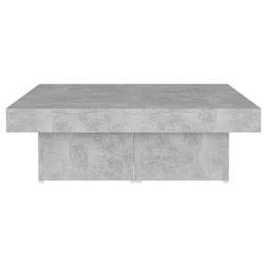 Konferenční stolek betonově šedý 90x90x28 cm kompozitní dřevo - obrázek 5