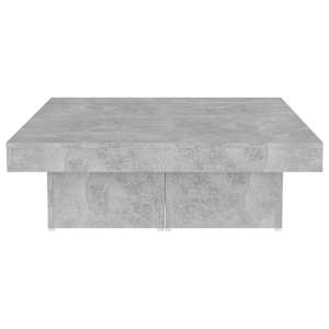 Konferenční stolek betonově šedý 90x90x28 cm kompozitní dřevo - obrázek 6