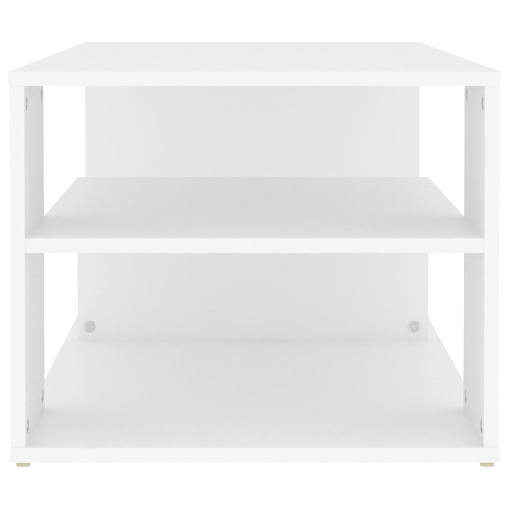 vidaXL Coffee Table White 39.4"x19.7"x15.7" Chipboard