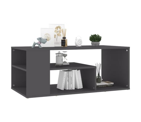 vidaXL Coffee Table Grey 100x50x40 cm Engineered Wood