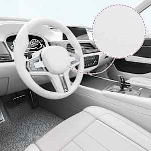 Folija za avto 3D bela 100x150 cm