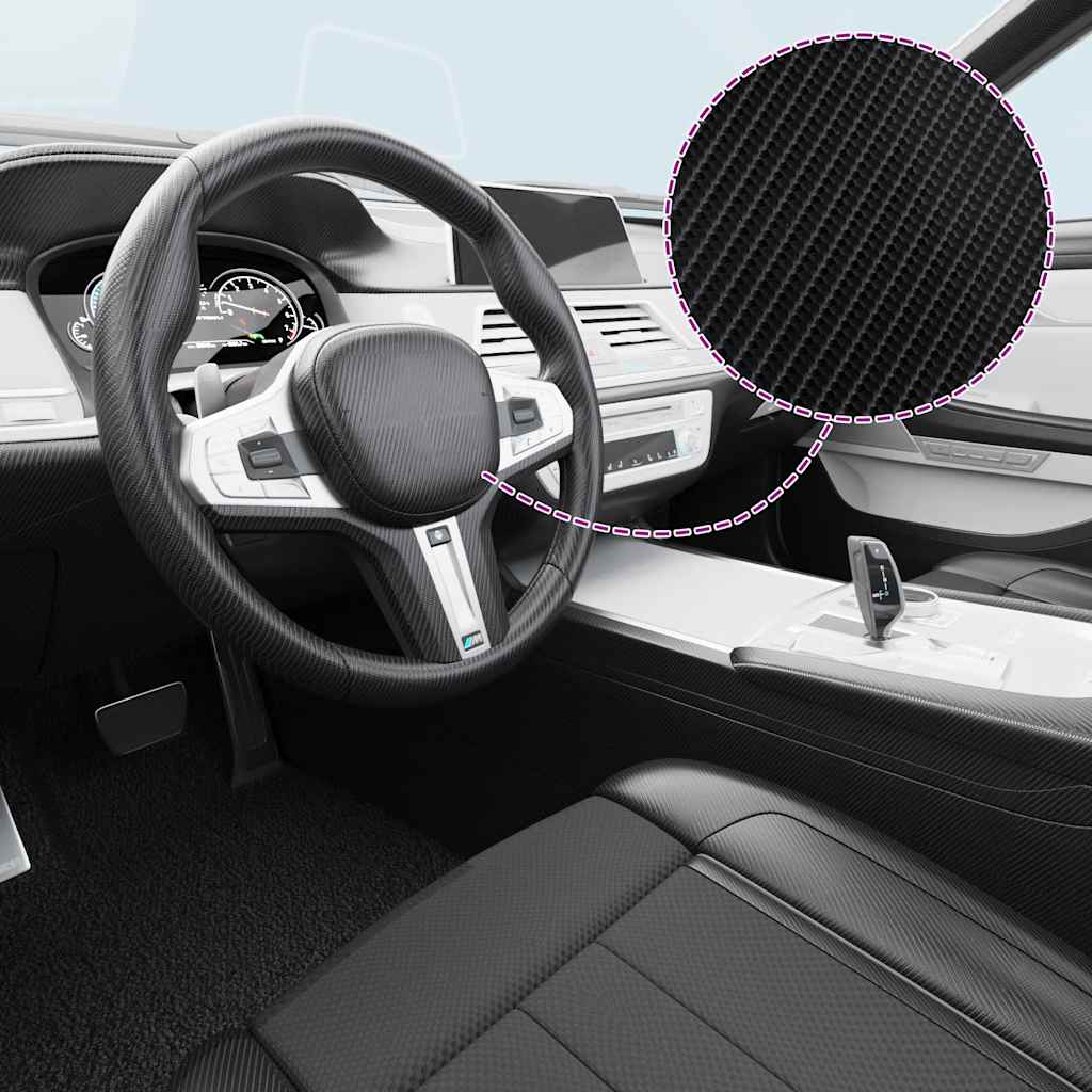 Fólia na automobily 4D čierna 100x150 cm 210720