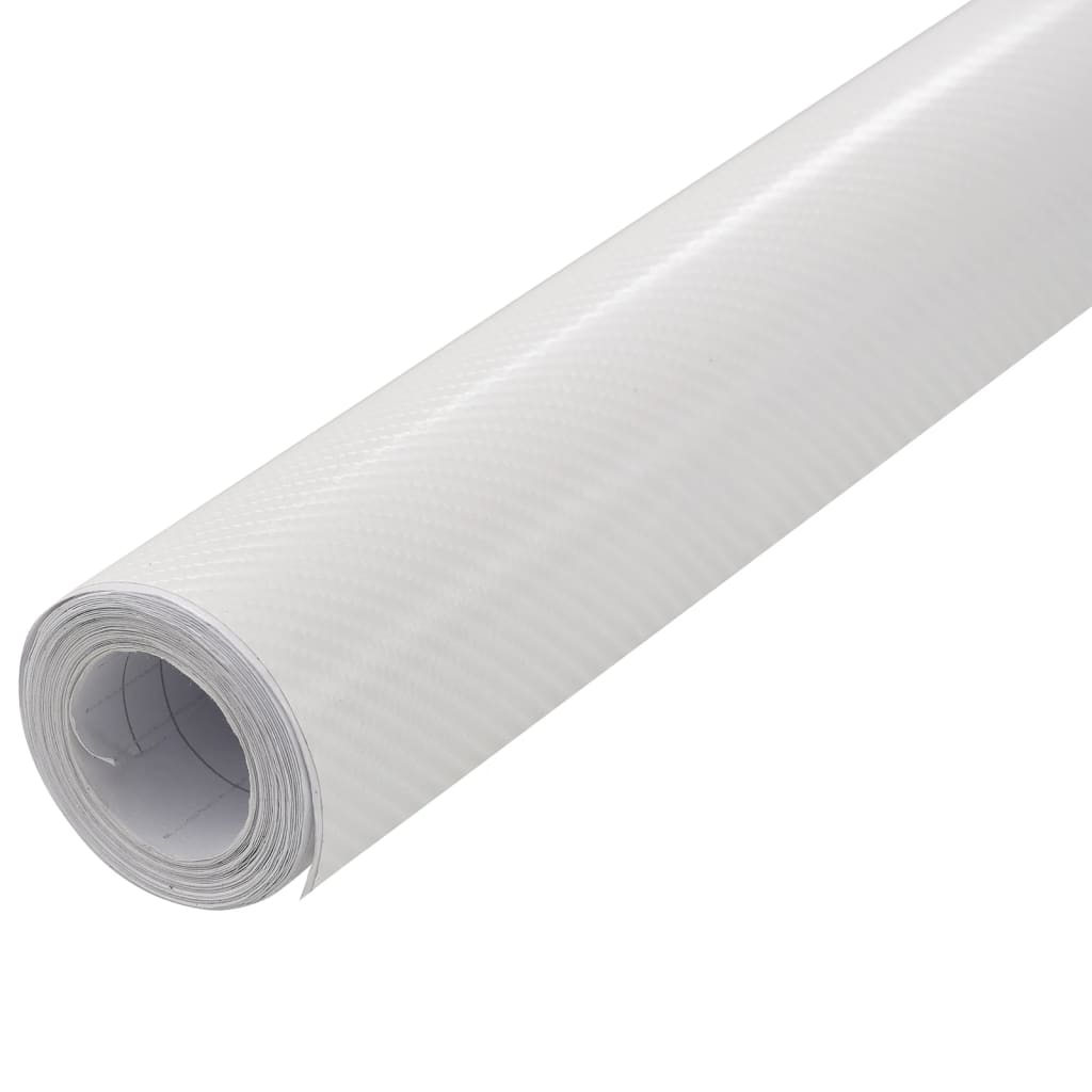 vidaXL Lámina para coches 4D blanco 100x150 cm