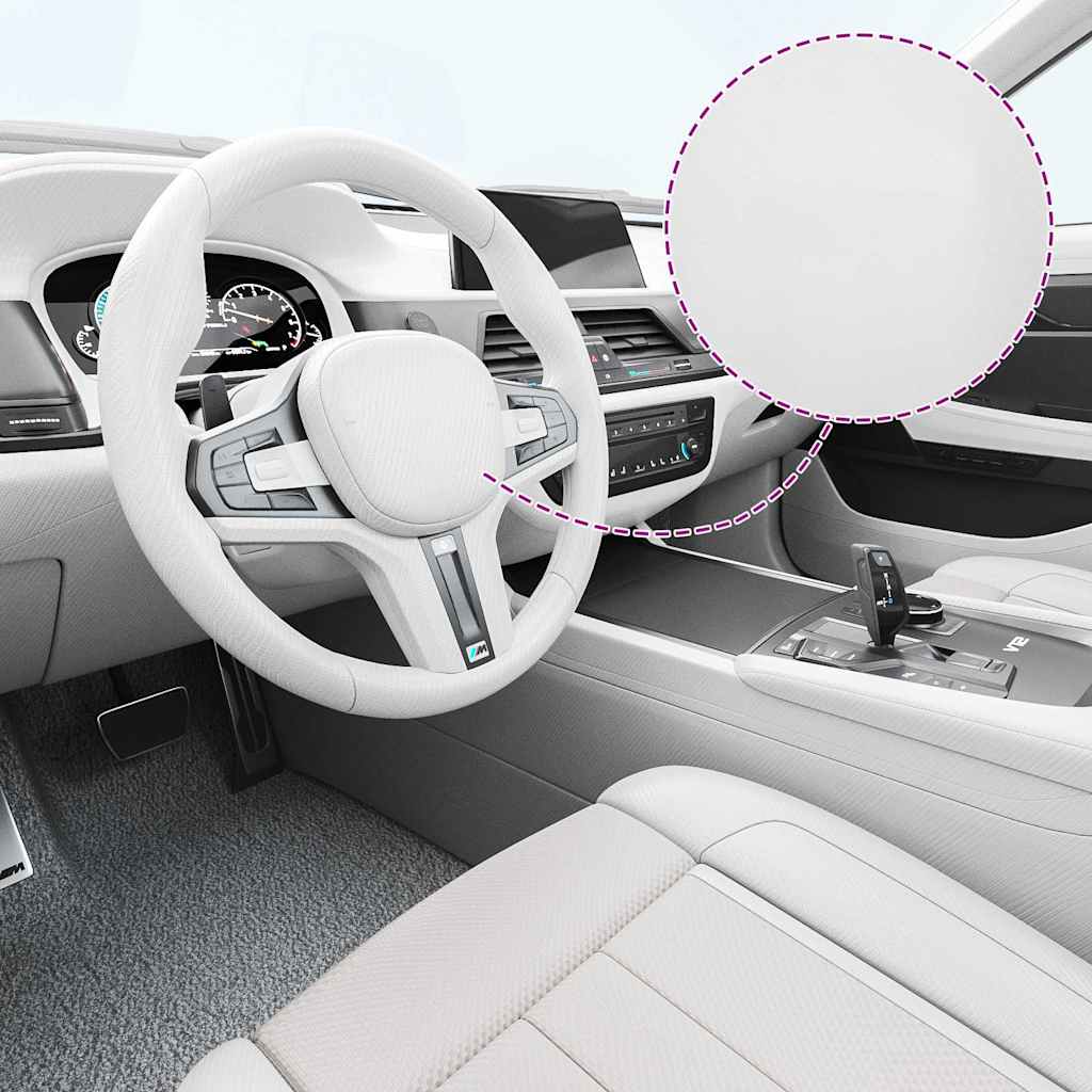Fólia na automobily 2 ks 4D biela 100x150 cm+50x150 cm 210724