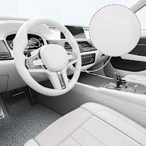 Folija za avto 2 kosa 4D bela 100x150 cm + 50x150 cm