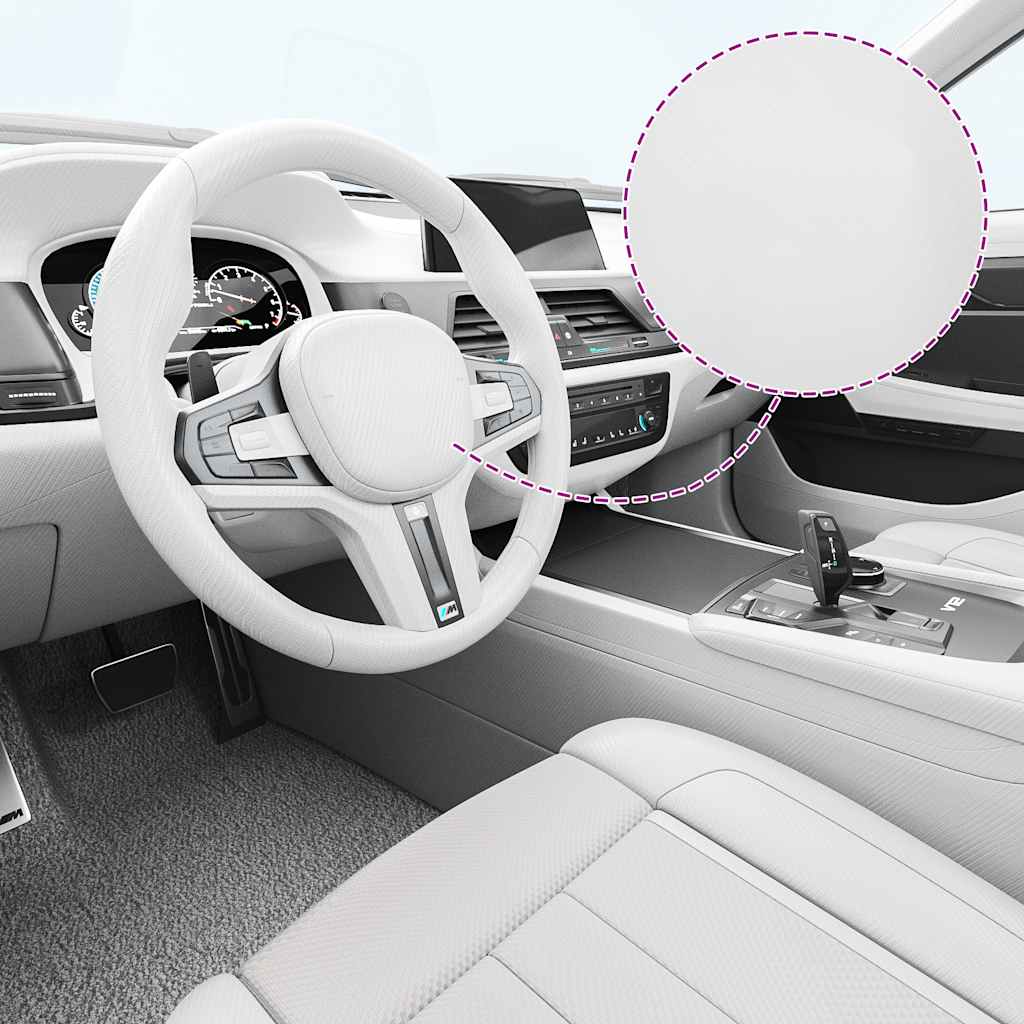 Fólia na automobily 2 ks 4D biela 100x150 cm 210725