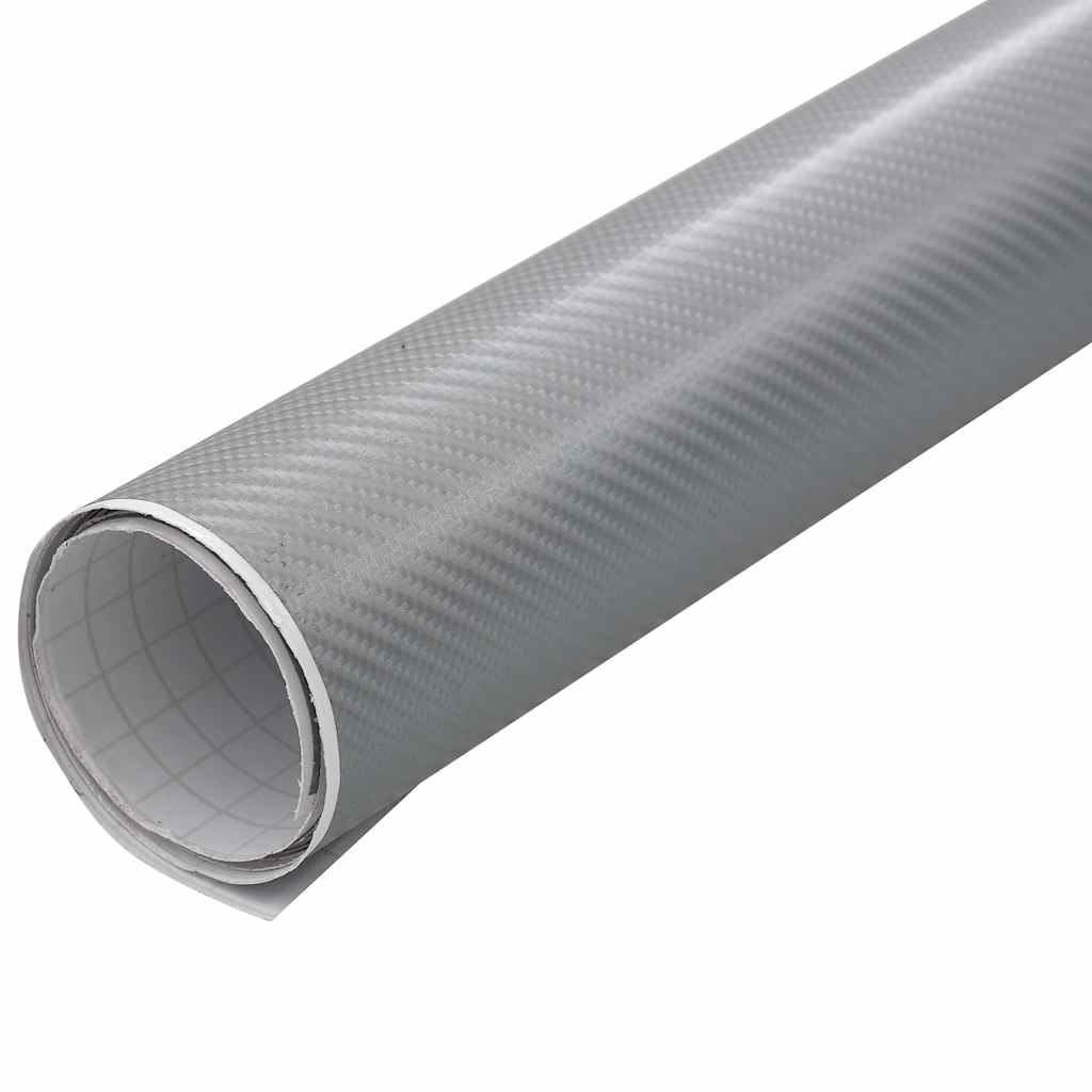 vidaXL 4D-s ezüstszínű autófólia 100 x 150 cm