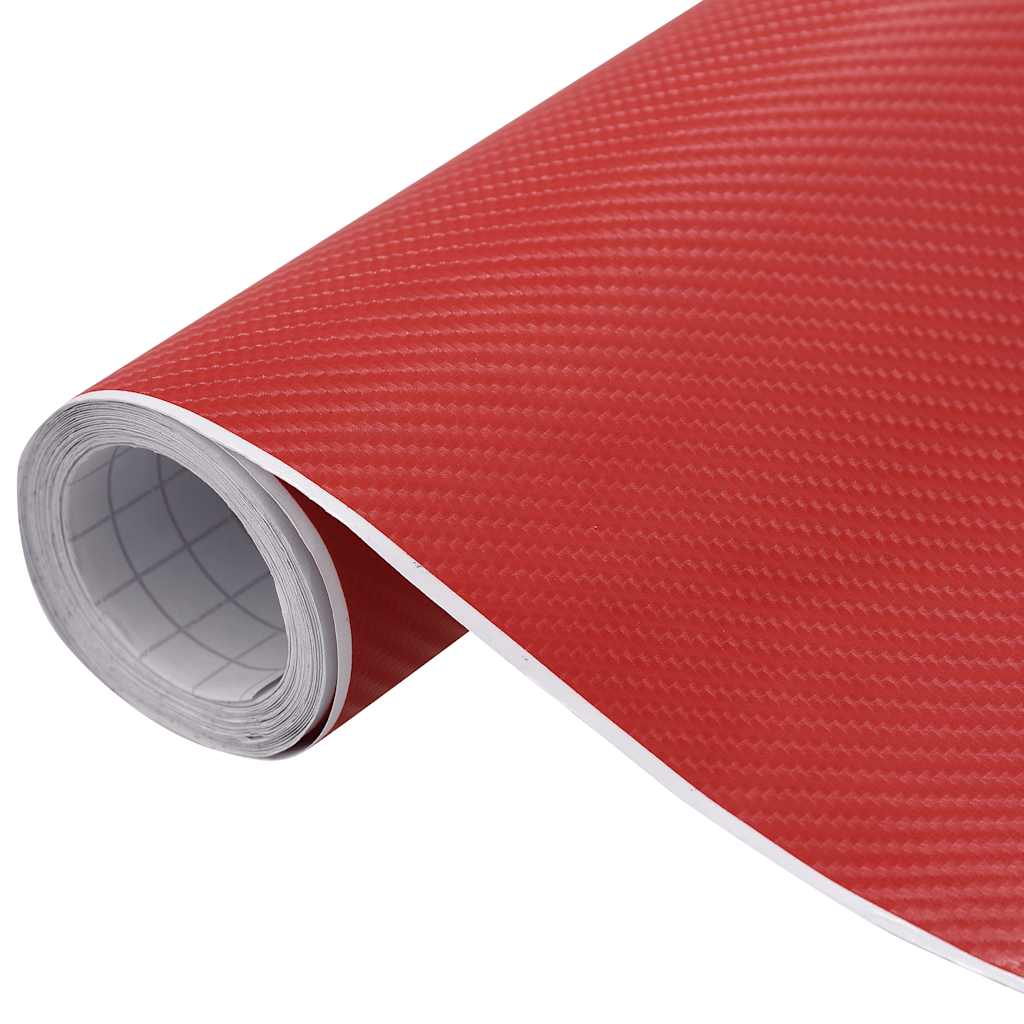 vidaXL Fólie na auto 4D červená 100 x 150 cm