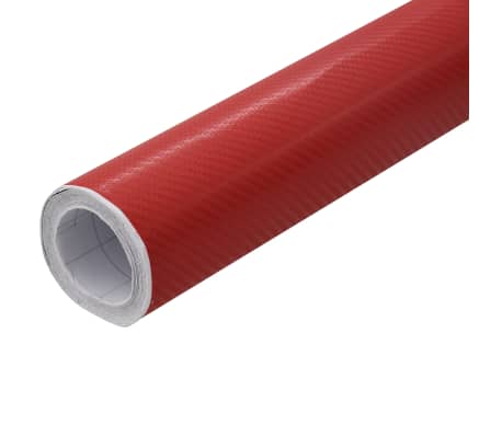 vidaXL Lámina para coches 4D rojo 100x150 cm