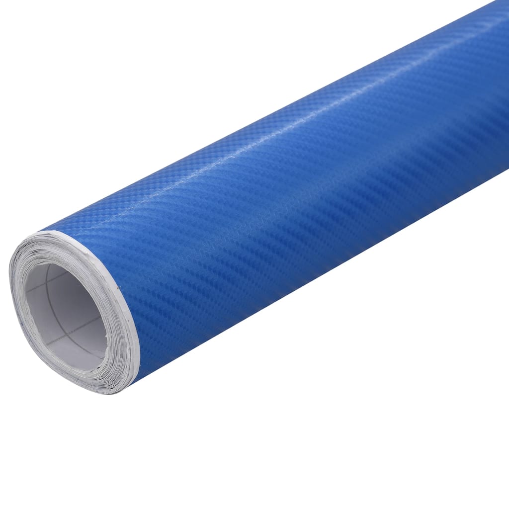 vidaXL Películas para carro 2 pcs 100x150 cm + 50x150 cm 4D azul