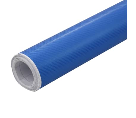 vidaXL Películas para carro 2 pcs 100x150 cm + 50x150 cm 4D azul