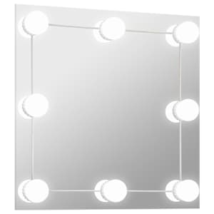 vidaXL seinapeegel LED-tuledega, kandiline, klaas