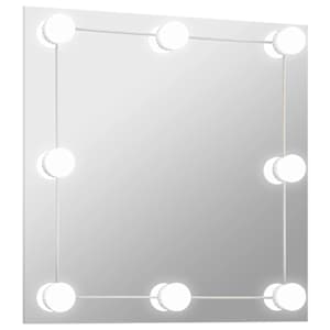 Nástěnné zrcadlo s LED osvětlením čtvercové sklo - obrázek 2