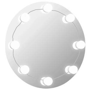Nástěnné zrcadlo s LED osvětlením kulaté sklo - obrázek 2