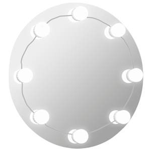 Nástěnné zrcadlo s LED osvětlením kulaté sklo - obrázek 2