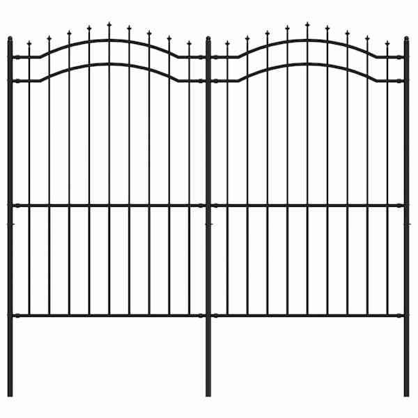 vidaXL aiapiire Woerden odaotsaga, must, 240 x 175 cm, teras