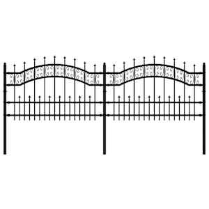 vidaXL aiapiire KAMPEN odaotsaga, must, 240 x 75 cm, teras