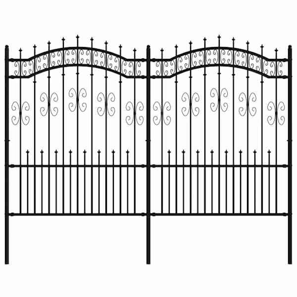 vidaXL aiapiire KAMPEN odaotsaga, must, 240 x 150 cm, teras