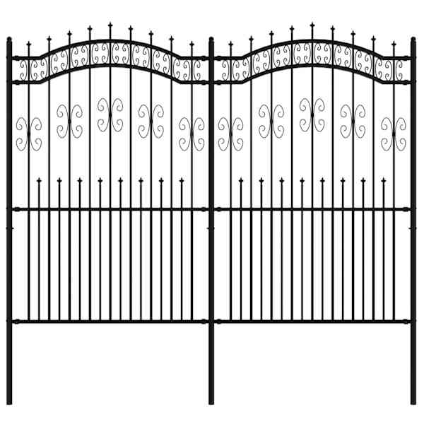 vidaXL aiapiire KAMPEN odaotsaga, must, 240 x 175 cm, teras