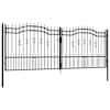vidaXL aiav&auml;rav KAMPEN odaotsaga, must, 394,5 x 150 cm, teras