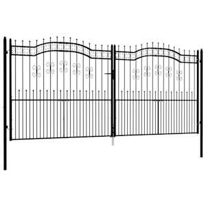vidaXL aiav&auml;rav KAMPEN odaotsaga, must, 394,5 x 172 cm, teras