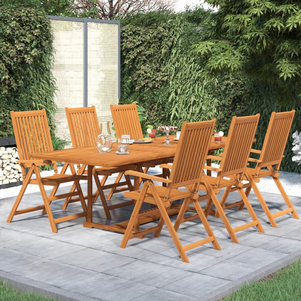 Ensemble de salle à manger de jardin 7 pcs Bois d'acacia massif