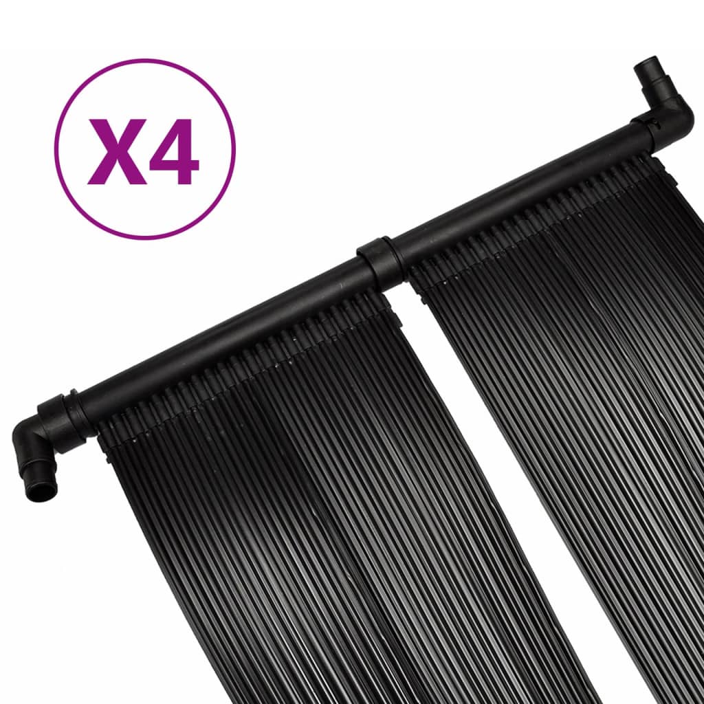 vidaXL Solarverwarmingspanelen voor zwembad 4 st 80x620 cm afbeelding