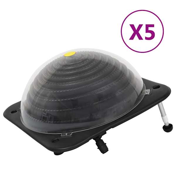 vidaXL basseini p&auml;ikesetoitel k&uuml;ttekeha 5tk 75x75x36cm HDPE alumiinium