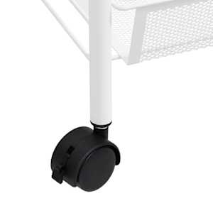 Kuchyňský vozík s 5 patry bílý 46 x 26 x 105 cm železo - obrázek 6